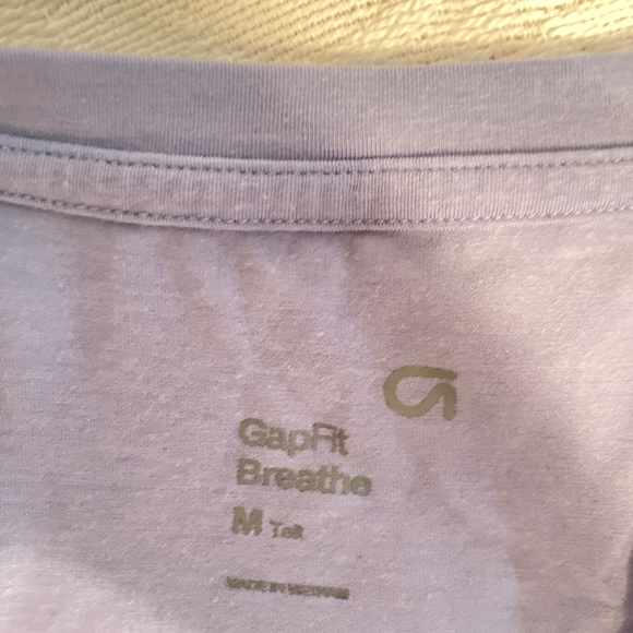 GAP Fit Blue Athletic Muscle Tee Size Medium - Picture 3 of 6